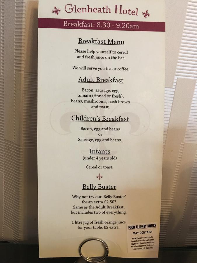 בלקפול Glenheath Hotel מראה חיצוני תמונה